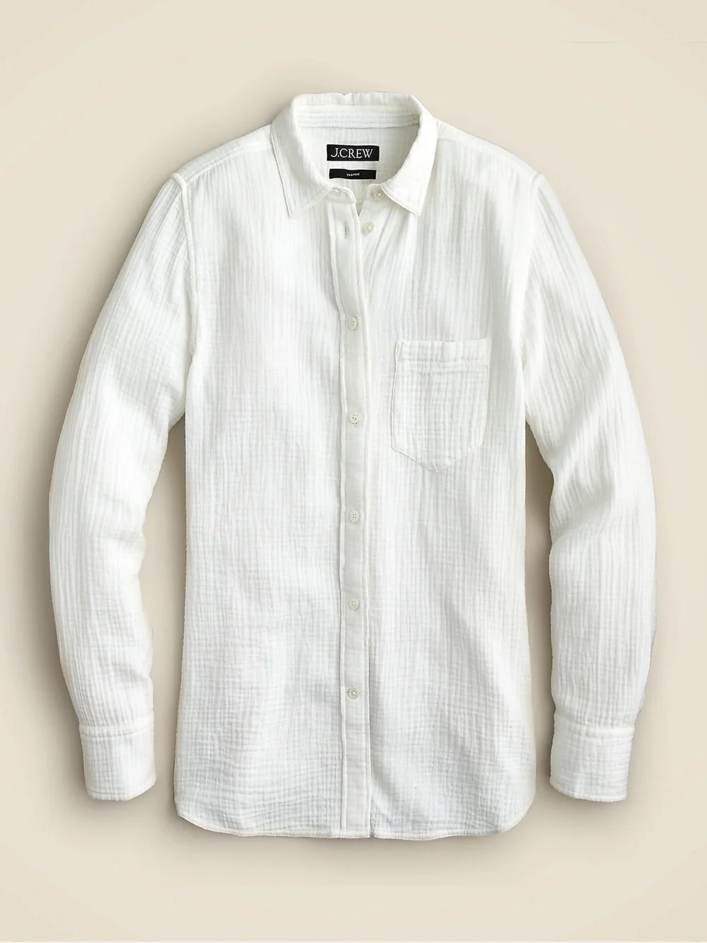 J. Crew Garçon Classic Double Gauze Shirt White Size 00